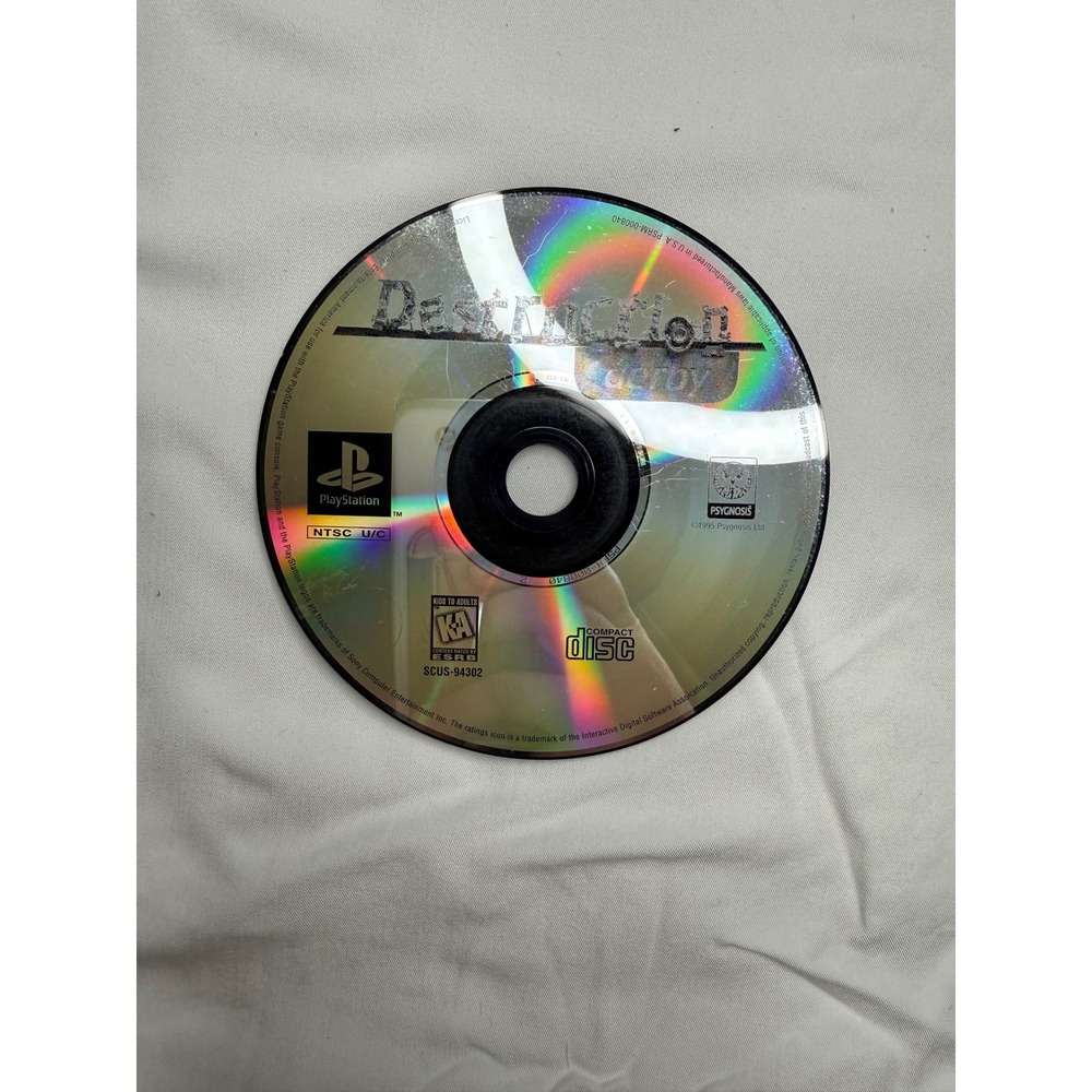 Destruction Derby Sony PlayStation PS1 1995 NTSC U/C SCUS-94302 Disc Only